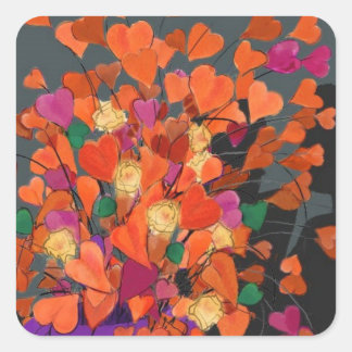 Bouquet of Hearts - Sticker