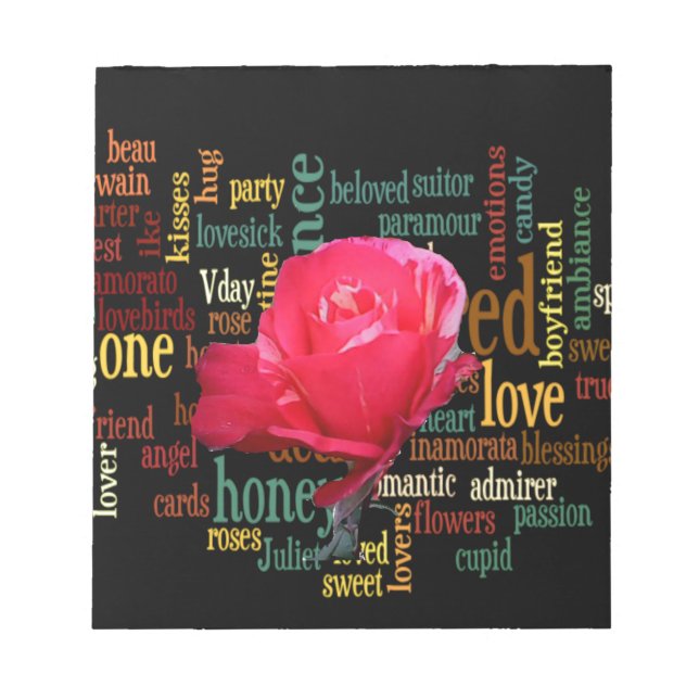 Bouquet of Love: A Heartfelt Expression Notepad (Front)