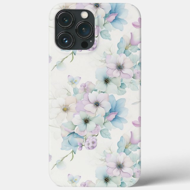 Bouquet of Pastel Flowers Pattern Case-Mate iPhone Case (Back)
