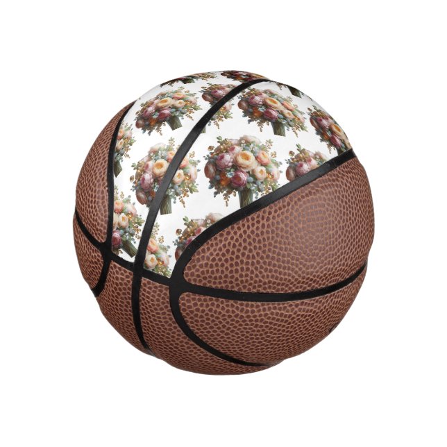 Bouquet of Peonies, Citrine and Topaz Mini Basketball (Angled)
