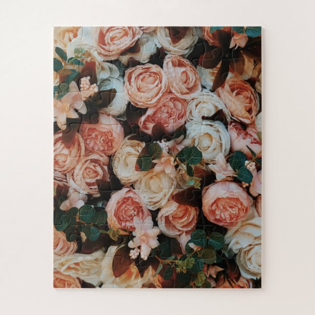 Bouquet of Pink Roses Jigsaw Puzzle (Vertical)
