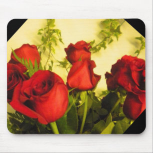 Bouquet of Red Roses Mouse Pad