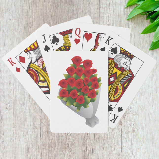 Bouquet Of Red Roses Playing Cards (Creator Uploaded)