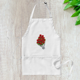 Bouquet Of Red Roses Standard Apron