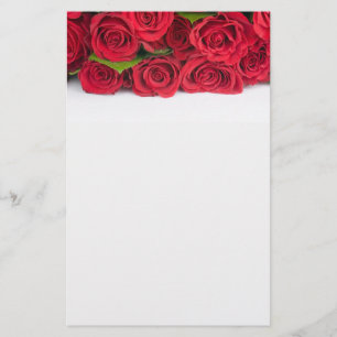 Bouquet of red roses Wedding Stationery