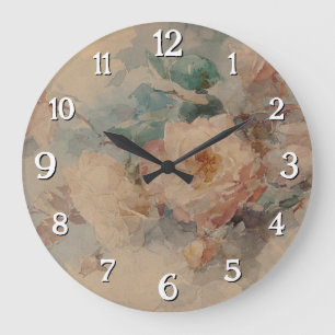 Bouquet of Roses – Franz Bischoff Large Clock