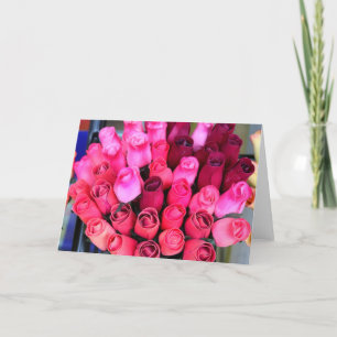 bouquet of roses greeting card