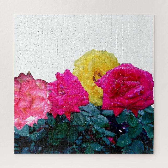 BOUQUET OF ROSES  JIGSAW PUZZLE (Vertical)