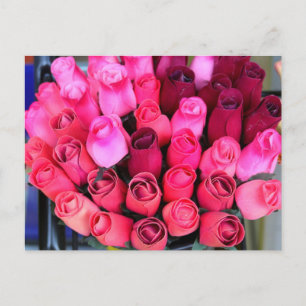 bouquet of roses postcard