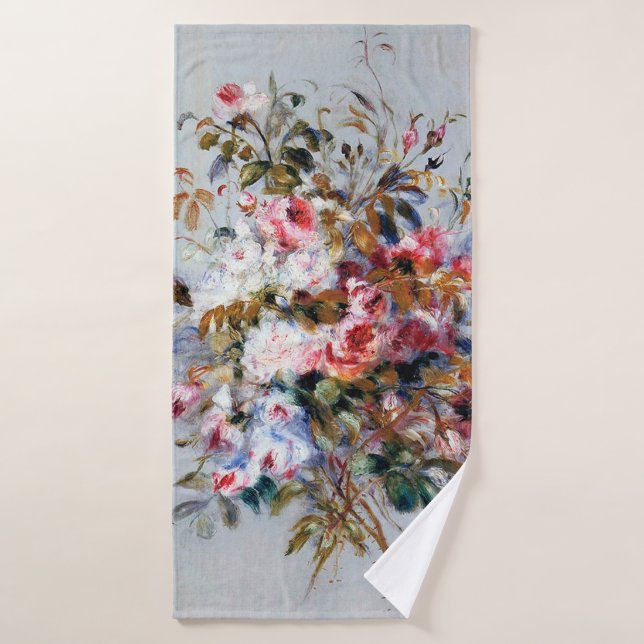 Bouquet of Roses, Renoir Bath Towel (Bath Towel)