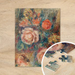 Bouquet of Roses | Renoir Jigsaw Puzzle<br><div class="desc">Bouquet of Roses | Bouquet de Roses (1900) | Original artwork by French Impressionist artist Pierre-Auguste Renoir (1841-1919). The fine art painting depicts an abstract impressionist still life of flowers in beautiful earthy pink, coral, green and brown colours. Use the design tools to add custom text or personalise the image....</div>