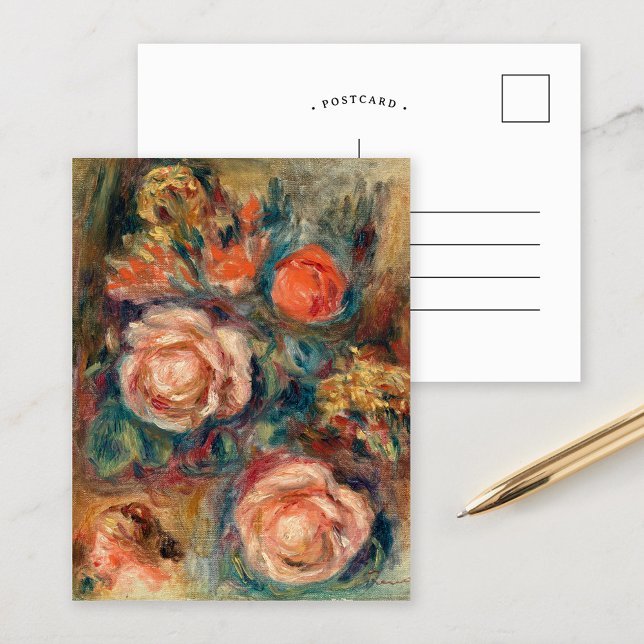 Bouquet of Roses | Renoir Postcard (Creator Uploaded)