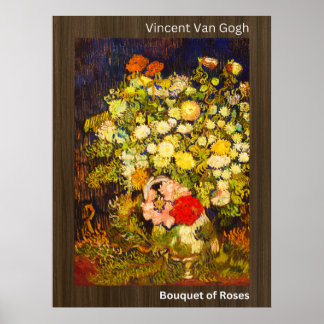 Bouquet of Roses-Vincent Van Gogh Poster