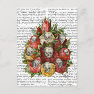 Bouquet of Skulls Postcard