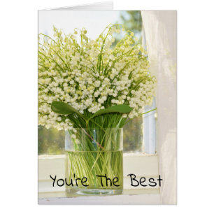 Bouquet of spring flowers lilies of the valley