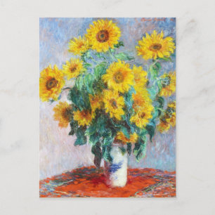 Bouquet of Sunflowers, 1880 Claude Monet Postcard