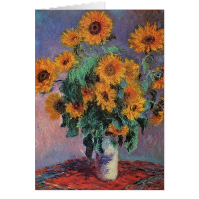 Bouquet of Sunflowers by Claude Monet (Front)
