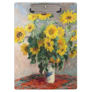 Bouquet of Sunflowers by Claude Monet Classic Clipboard