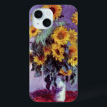 Bouquet of Sunflowers by Claude Monet, Vintage Art iPhone 15 Case<br><div class="desc">Bouquet of Sunflowers (1881) by Claude Monet is a vintage impressionist fine art floral still life painting. Yellow blooming flowers from the garden. A bouquet of summer season sunflower in a vase. About the artist: Claude Monet (1840-1926) was a founder of the French impressionist painting movement with most of his...</div>