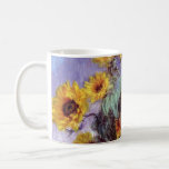 Bouquet of Sunflowers by Claude Monet, Vintage Art Coffee Mug<br><div class="desc">Bouquet of Sunflowers (1881) by Claude Monet is a vintage impressionist fine art floral still life painting. Yellow blooming flowers from the garden. A bouquet of summer season sunflower in a vase. About the artist: Claude Monet (1840-1926) was a founder of the French impressionist painting movement with most of his...</div>
