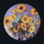 Bouquet of Sunflowers by Claude Monet, Vintage Art Magnet<br><div class="desc">Bouquet of Sunflowers (1881) by Claude Monet is a vintage impressionist fine art floral still life painting. Yellow blooming flowers from the garden. A bouquet of summer season sunflower in a vase. About the artist: Claude Monet (1840-1926) was a founder of the French impressionist painting movement with most of his...</div>