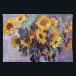 Bouquet of Sunflowers by Claude Monet, Vintage Art Placemat<br><div class="desc">Bouquet of Sunflowers (1881) by Claude Monet is a vintage impressionist fine art floral still life painting. Yellow blooming flowers from the garden. A bouquet of summer season sunflower in a vase. About the artist: Claude Monet (1840-1926) was a founder of the French impressionist painting movement with most of his...</div>