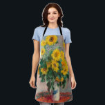 Bouquet of Sunflowers by Monet Impressionist Art Apron<br><div class="desc">Classic Masterpieces - Monets Impressionist Painting Series - Bouquet of Sunflowers</div>
