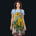 Bouquet of Sunflowers by Monet Impressionist Art Apron<br><div class="desc">Classic Masterpieces - Monets Impressionist Painting Series - Bouquet of Sunflowers</div>