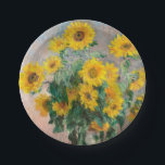 Bouquet of Sunflowers by Monet Impressionist Art Paper Plate<br><div class="desc">Classic Masterpieces - Monets Impressionist Painting Series - Bouquet of Sunflowers</div>