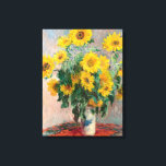 Bouquet of Sunflowers by Monet Impressionist Canvas Print<br><div class="desc">Classic Masterpieces - Monets Impressionist Painting Series - Bouquet of Sunflowers</div>
