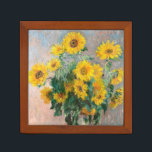 Bouquet of Sunflowers by Monet Impressionist Desk Organiser<br><div class="desc">Classic Masterpieces - Monets Impressionist Painting Series - Bouquet of Sunflowers</div>