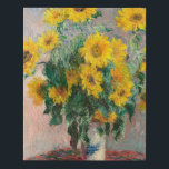 Bouquet of Sunflowers by Monet Impressionist Faux Canvas Print<br><div class="desc">Classic Masterpieces - Monets Impressionist Painting Series - Bouquet of Sunflowers</div>