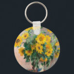 Bouquet of Sunflowers by Monet Impressionist Key Ring<br><div class="desc">Classic Masterpieces - Monets Impressionist Painting Series - Bouquet of Sunflowers</div>
