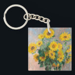Bouquet of Sunflowers by Monet Impressionist Key Ring<br><div class="desc">Classic Masterpieces - Monets Impressionist Painting Series - Bouquet of Sunflowers</div>