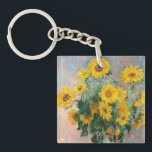 Bouquet of Sunflowers by Monet Impressionist Key Ring<br><div class="desc">Classic Masterpieces - Monets Impressionist Painting Series - Bouquet of Sunflowers</div>