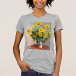 Bouquet of Sunflowers by Monet Impressionist T-Shirt<br><div class="desc">Classic Masterpieces - Monets Impressionist Painting Series - Bouquet of Sunflowers</div>