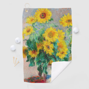 Bouquet of Sunflowers Claude Monet Golf Towel