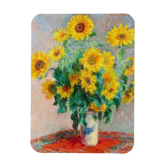 Bouquet of Sunflowers Claude Monet    Magnet (Vertical)