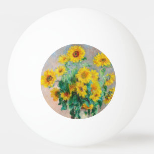 Bouquet of Sunflowers Claude Monet Ping Pong Ball