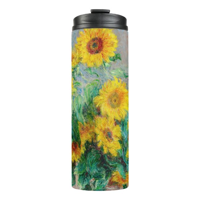 Bouquet of Sunflowers Claude Monet       Thermal Tumbler (Front)
