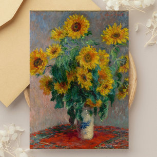 Bouquet of Sunflowers Monet Postcard