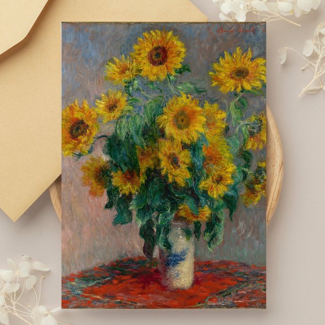 Bouquet of Sunflowers Monet Postcard (Creator Uploaded)