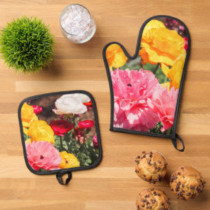 Bouquet of Sunshine Oven Mitt & Pot Holder Set