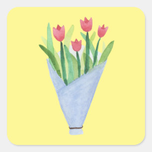 Bouquet of Tulips Sticker 
