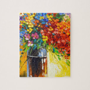 Bouquet of wild flowers jigsaw puzzle