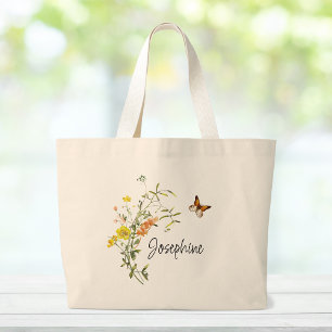 Bouquet of Wildflowers Bridesmaid Tote Bag