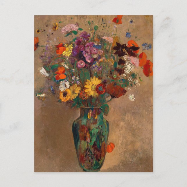 Bouquet of Wildflowers | Odilon Redon Postcard (Front)