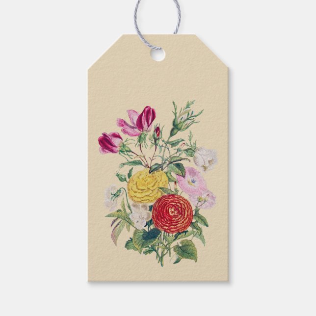 Bouquet - Pink Gift Tags (Front)