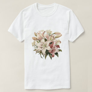 Bouquet pink Inspired Gift Design T-Shirt