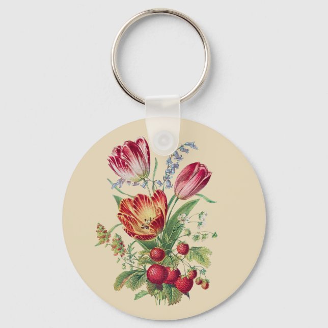 Bouquet - Tulips Key Ring (Front)